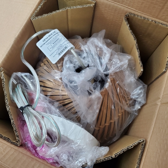 Opalhouse Rattan Pendant Lamp Light Fixture - Picture 11 of 12